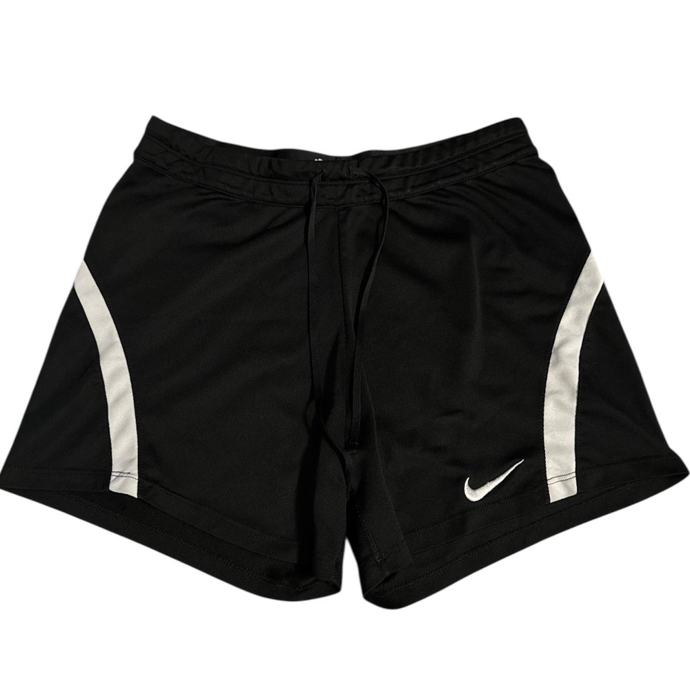 Nike Dri-FIT Kids Shorts Black White Athletic Soccer Running Gym Size Large L